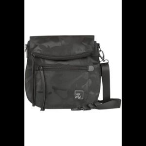IHKWIP Foldover Saddle Bag with RFID Cardholder Black Camo